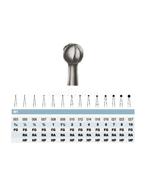 Carbide bur FG